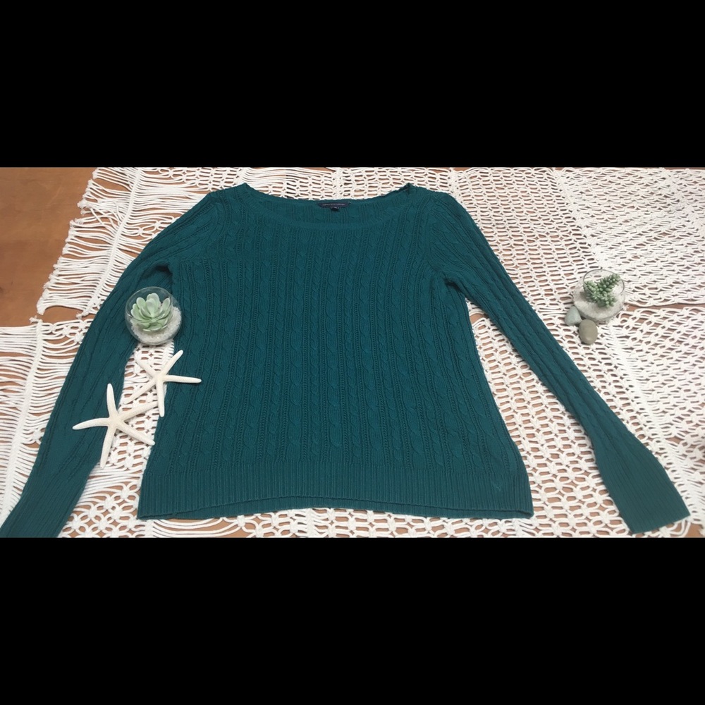 American Eagle XL teal sweater